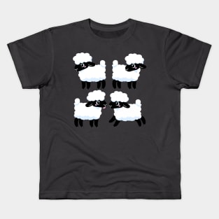 Simple Sheep Design - Dark Kids T-Shirt